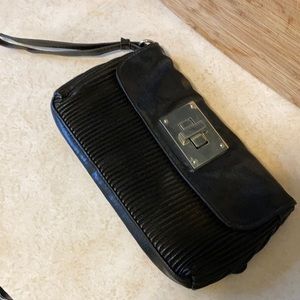 Black Wristlet Clutch Purse